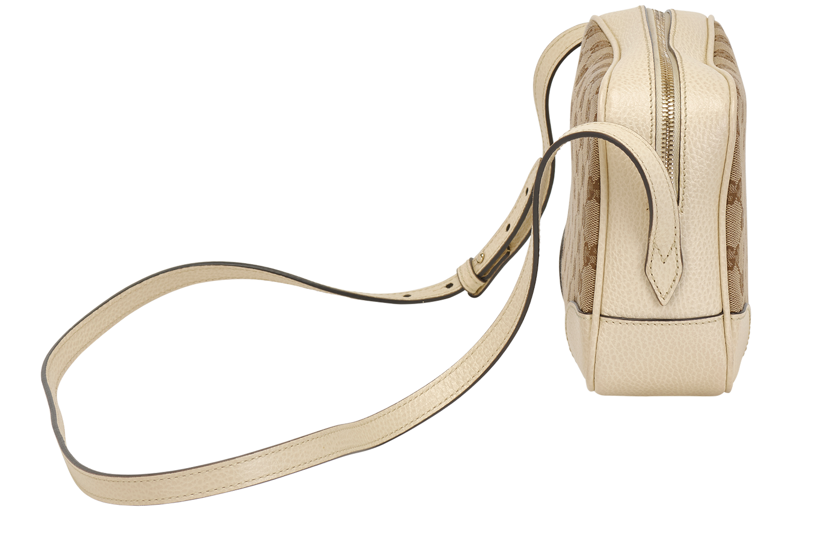Bree Crossbody, &pound;450, Handbags, Beige/Cream, Canvas, Bottom view